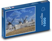 Větrné mlýny Puzzle 1000 dílků - 60 x 46 cm