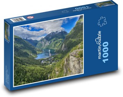 Príroda v Nórsku - Fjordy - Puzzle 1000 dielikov, rozmer 60x46 cm