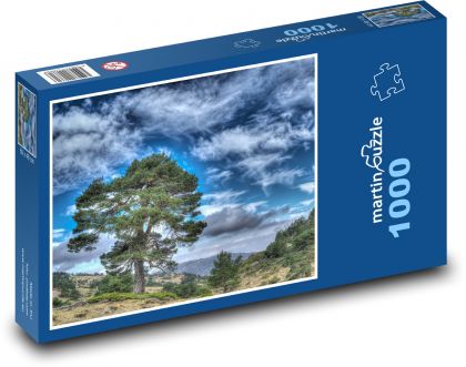 Krajina, strom, příroda - Puzzle 1000 dílků, rozměr 60x46 cm