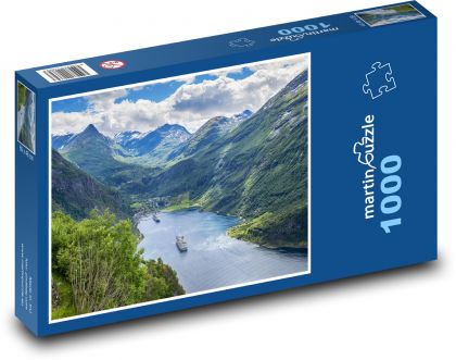 Nórsko - Fjordy - Puzzle 1000 dielikov, rozmer 60x46 cm