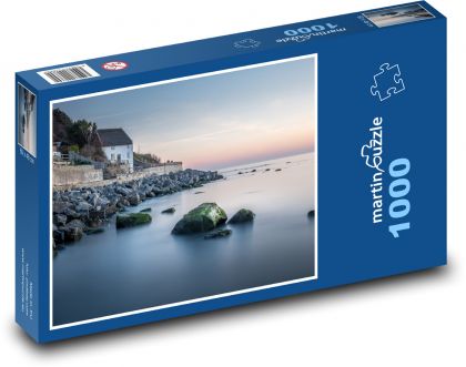 Pobrežie Runswick Bay - Anglicko - Puzzle 1000 dielikov, rozmer 60x46 cm