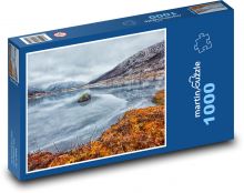 Led, sníh, hory Puzzle 1000 dílků - 60 x 46 cm
