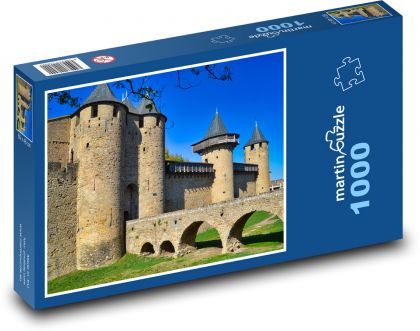 Francie - Carcassonne - Puzzle 1000 dílků, rozměr 60x46 cm