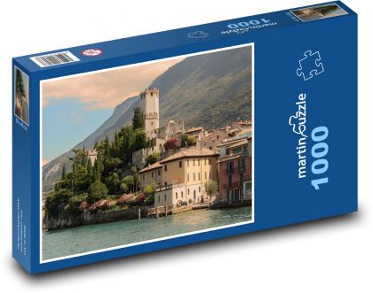Taliansko - Malcesine - Puzzle 1000 dielikov, rozmer 60x46 cm