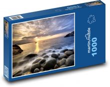 Rybaření při západu slunce Puzzle 1000 - 60x46 cm
