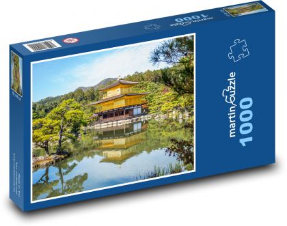 Japonsko - zlatý chrám - Puzzle 1000 dílků, rozměr 60x46 cm
