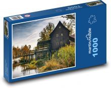 Młyn wodny Puzzle 1000 elementów - 60x46 cm