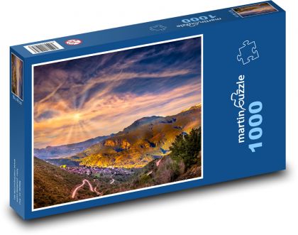 Greece - villages, hills, nature - Puzzle 1000 pieces, size 60x46 cm 