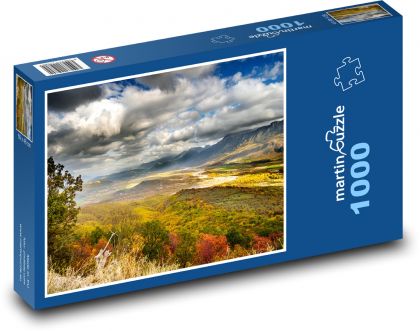 Příroda, podzim, hory - Puzzle 1000 dílků, rozměr 60x46 cm