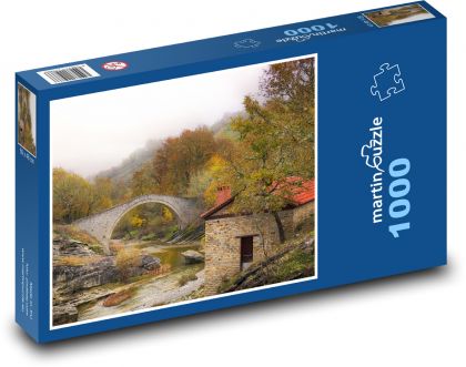 Steinbrücke über den Bach - Puzzle - 1000 Teile