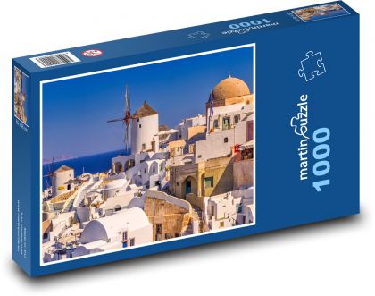 Grécko - Santorini - Puzzle 1000 dielikov, rozmer 60x46 cm