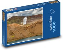Krajobraz wulkaniczny w Islandii Puzzle 1000 elementów - 60x46 cm
