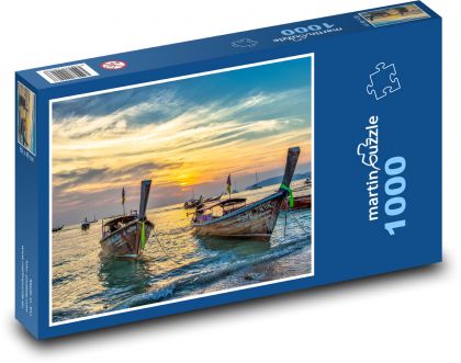 Thailand - boats - Puzzle 1000 pieces, size 60x46 cm 