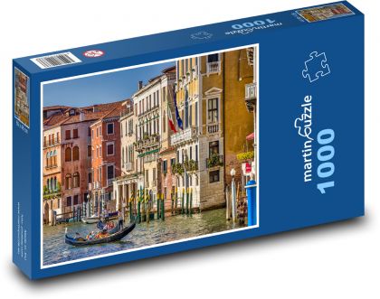 Historické domy v Benátkách - puzzle 1000 dílků