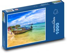 Thajsko - lodě Puzzle 1000 dílků - 60 x 46 cm