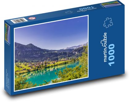 Švýcarsko - Alpy - Puzzle 1000 dílků, rozměr 60x46 cm