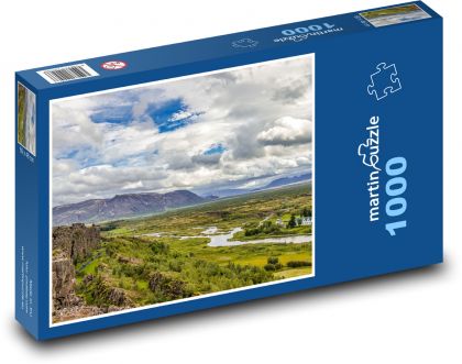 Islandia - przyroda - Puzzle 1000 elementów, rozmiar 60x46 cm