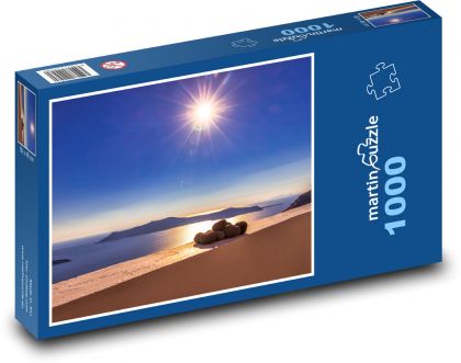 Výhľad na more - Grécko - Puzzle 1000 dielikov, rozmer 60x46 cm