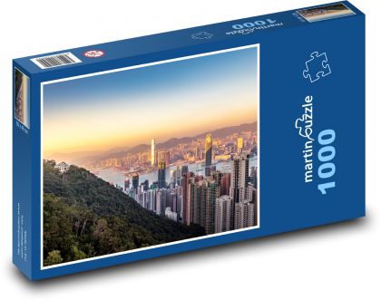 Sonnenuntergang in Hongkong - Puzzle - 1000 Teile