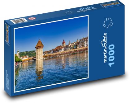 Švajčiarsko - mesto - Puzzle 1000 dielikov, rozmer 60x46 cm