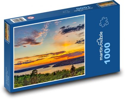 Západ slunce - Puzzle 1000 dílků, rozměr 60x46 cm