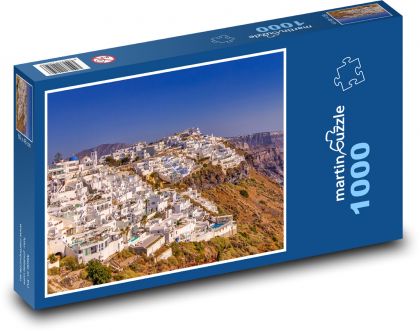Miasto Santorini - Grecja - Puzzle 1000 elementów, rozmiar 60x46 cm