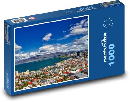 Island - Reykjavík  - Puzzle 1000 dielikov, rozmer 60x46 cm