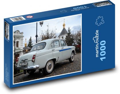 Car - Moskvich - Puzzle 1000 pieces, size 60x46 cm 