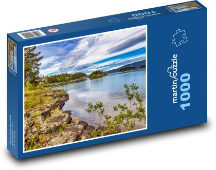 Nórsko - jazero - Puzzle 1000 dielikov, rozmer 60x46 cm