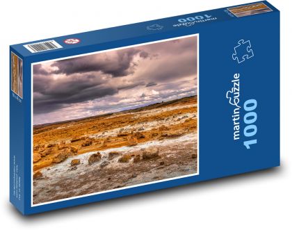 krajina Island - Puzzle 1000 dílků, rozměr 60x46 cm