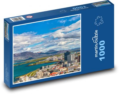 Island - Reykjavík  - Puzzle 1000 dílků, rozměr 60x46 cm