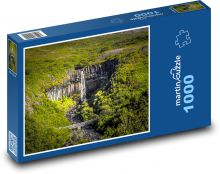 Vodopád na Islandu Puzzle 1000 - 60x46 cm