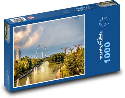 Singapur - park - Puzzle 1000 dílků, rozměr 60x46 cm