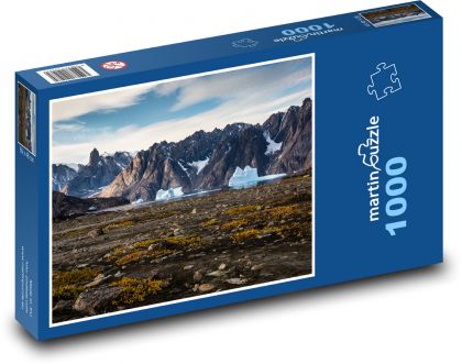 Grónsko - ledovec - Puzzle 1000 dílků, rozměr 60x46 cm