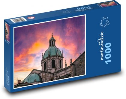 Katedrála pri západe slnka - Puzzle 1000 dielikov, rozmer 60x46 cm