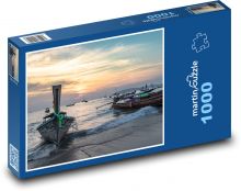 Lodě při západu Puzzle 1000 - 60x46 cm