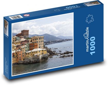 Italian coastal city - Puzzle 1000 pieces, size 60x46 cm 