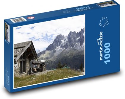 Alpy - Mont Blanc - Puzzle 1000 dielikov, rozmer 60x46 cm