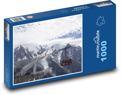 Berge, Seilbahn - Puzzle - 1000 Teile