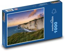 Křídové útesy Normandie Puzzle 1000 - 60x46 cm
