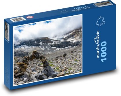 Mountains, stone arch - Puzzle 1000 pieces, size 60x46 cm 