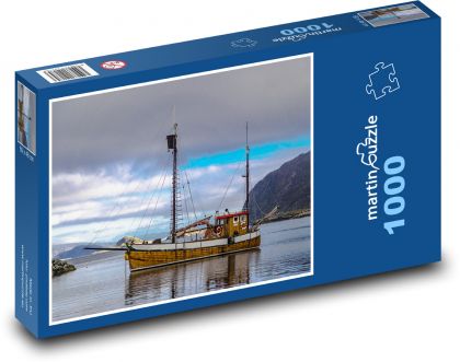 Nórsko - plachetnica - Puzzle 1000 dielikov, rozmer 60x46 cm