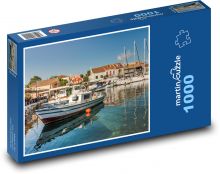 Greece - port Puzzle 1000 pieces - 60 x 46 cm 