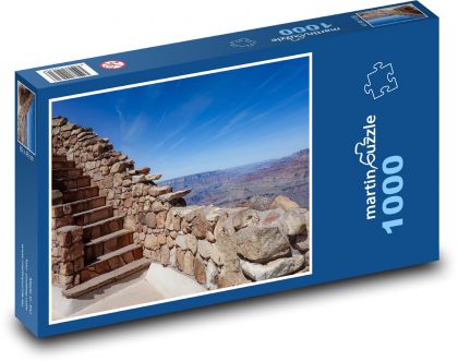 Grand Canyon - schody - Puzzle 1000 dílků, rozměr 60x46 cm