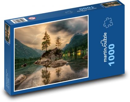 Nature, lake, trees - Puzzle 1000 pieces, size 60x46 cm 