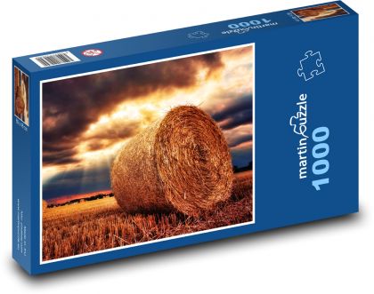 straw bales - Puzzle 1000 pieces, size 60x46 cm 