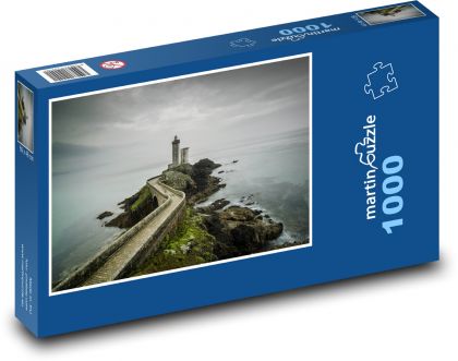 Lighthouse, cliff, sea - Puzzle 1000 pieces, size 60x46 cm 