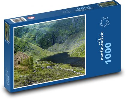 horské jazero - Puzzle 1000 dielikov, rozmer 60x46 cm