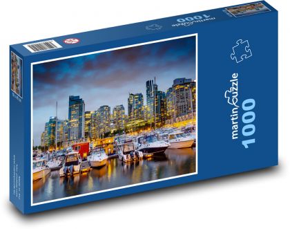 Schiffe im Hafen – Vancouver, Kanada - Puzzle - 1000 Teile
