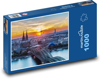 Kolín nad Rýnom - katedrála - Puzzle 1000 dielikov, rozmer 60x46 cm